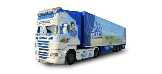 Kamion Scania R TL refrigerated box semitrailer "Trio Trans Bayern Star"
